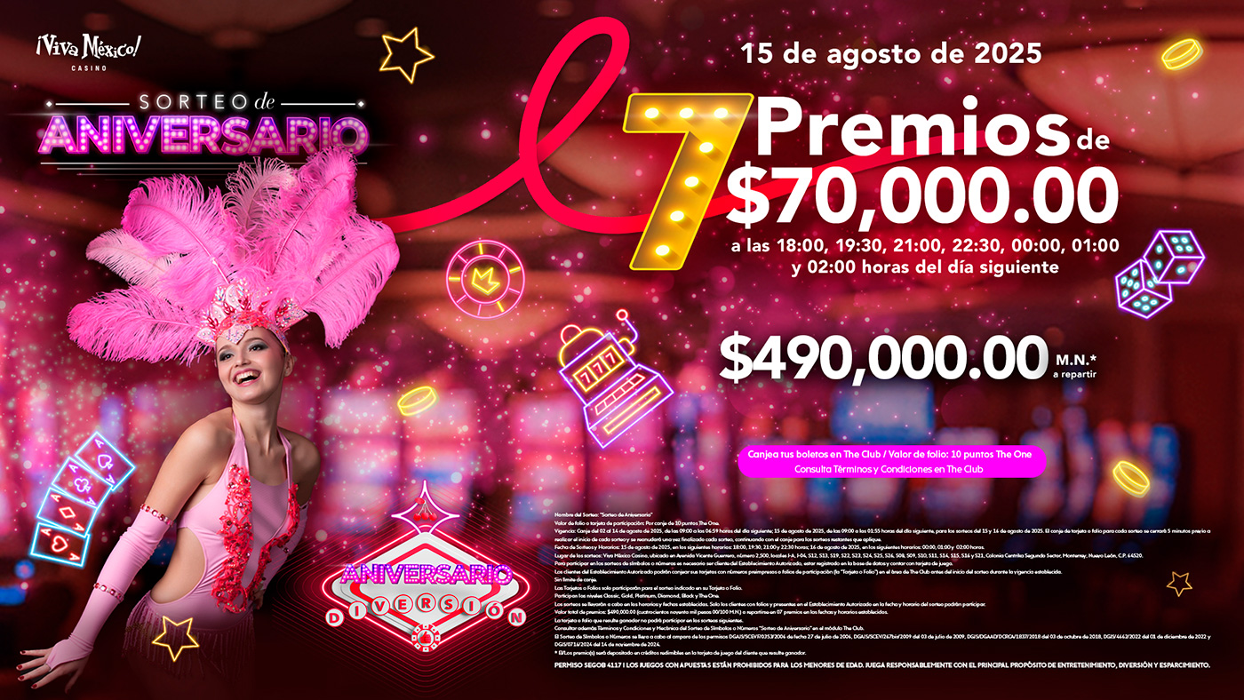Diviértete con nuestro Sorteo de Aniversario
